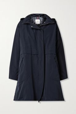 Schedar Hooded Shell Down Parka - Navy