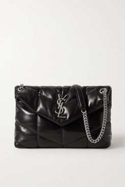 Loulou Small Quilted Leather Shoulder Bag - Black