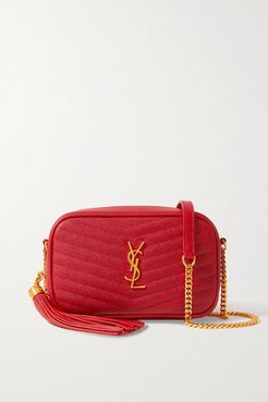 Lou Mini Quilted Textured-leather Shoulder Bag