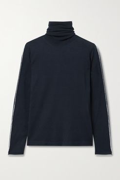 Unigeno Wool Turtleneck Sweater - Midnight blue