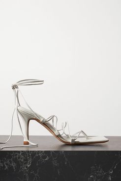 Rita Leather Sandals - White