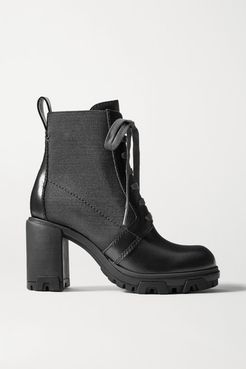 Shaye High Leather Ankle Boots - Black