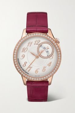 Egérie Automatic 35mm 18-karat Pink Gold And Diamond Watch - Rose gold