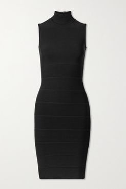 Icon Bandage Turtleneck Dress - Black