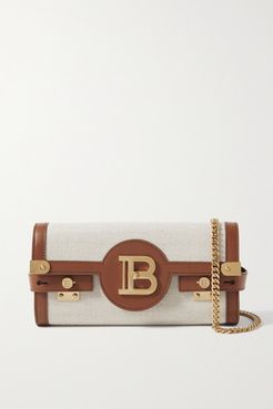 B-buzz 23 Leather-trimmed Canvas Shoulder Bag - Brown