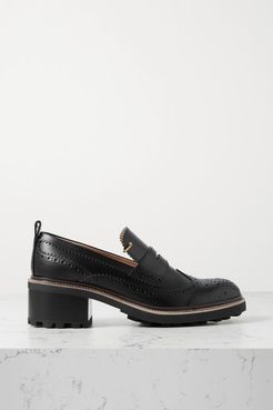 Franne Leather Loafers - Black