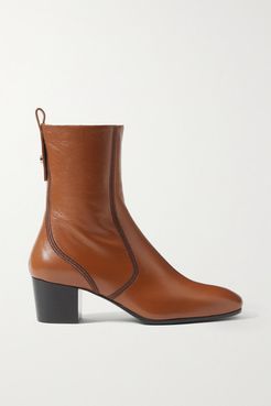 Goldee Leather Ankle Boots - Camel