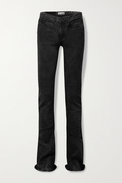 Mid-rise Flared Jeans - Black