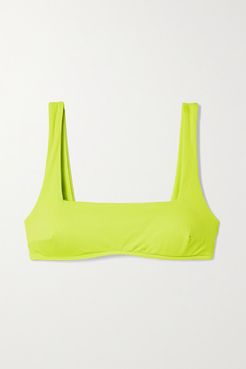 Net Sustain Aria Bikini Top - Chartreuse