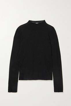 Net Sustain Organic Cotton-jersey Top - Black