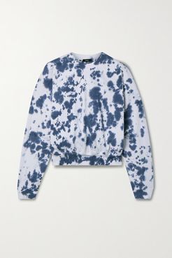 Net Sustain Cropped Organic Cotton-jersey Sweatshirt - Blue