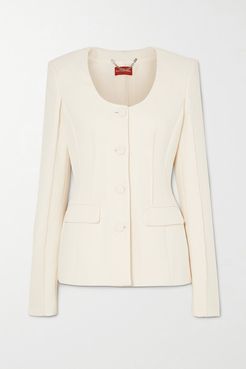 Tamaar Wool-crepe Blazer - Ivory