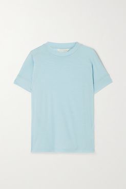 Merino Wool T-shirt - Light blue