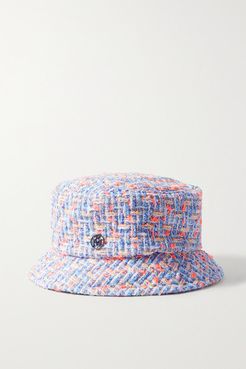 Axel Cotton-blend Tweed Bucket Hat - White