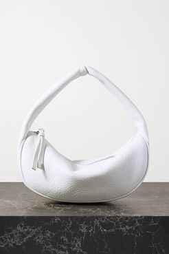 Cush Textured-leather Shoulder Bag - White