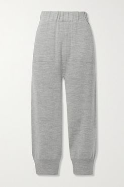 Arch Alpaca And Wool-blend Track Pants - Light gray