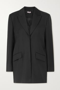 Rafael Wool-gabardine Blazer - Black