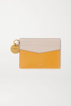 Two-tone Leather Cardholder - Yellow