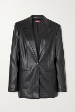 Madden Vegan Leather Blazer - Black