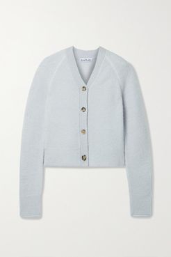 Stretch-knit Cardigan - Sky blue