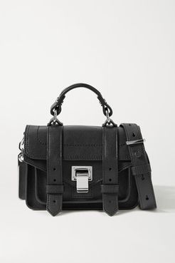 Ps1 Micro Leather Shoulder Bag - Black