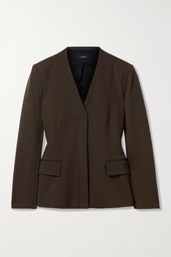 Stretch-jersey Blazer - Dark green