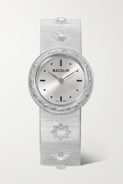 Macri 24mm 18-karat White Gold And Diamond Watch