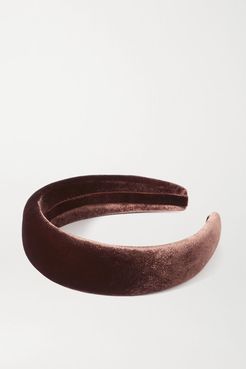 Velvet Headband - Brown