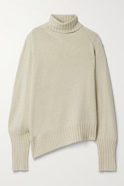 Naolin Cashmere Turtleneck Sweater - Ecru