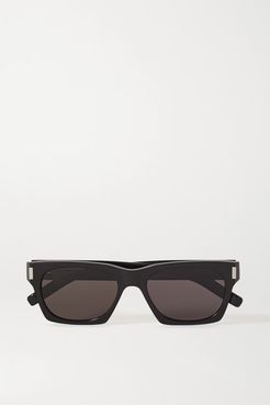 Square-frame Acetate Sunglasses - Black