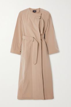 Ilifawn Crinkled-shell Trench Coat - Beige