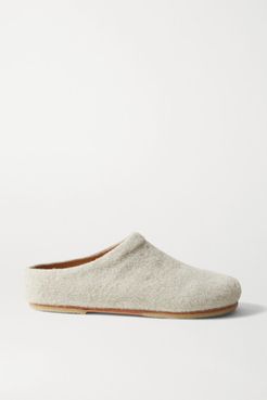 Mono Alpaca And Wool-blend Mules - Light gray