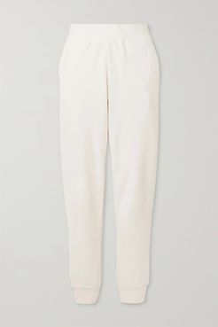 Anouk Cotton-jersey Track Pants - Ivory