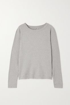Net Sustain Ribbed Organic Cotton Sweater - Gray