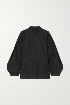 Cotton-poplin Shirt - Black