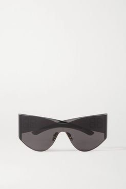 Cat-eye Studded Acetate Sunglasses - Gray