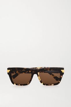 Square-frame Tortoiseshell Acetate Sunglasses