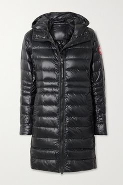 Cypress Hooded Quilted Shell Down Jacket - Black