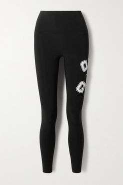 Omo Printed Stretch-jersey Leggings - Black