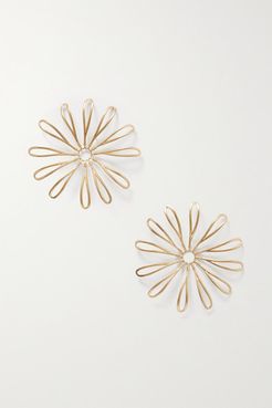 Les Fleurs Gold-tone Earrings