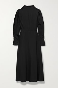 Net Sustain Michelle Tencel Lyocell Midi Dress - Black