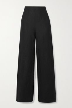 Net Sustain Sibyl Linen Wide-leg Pants - Black