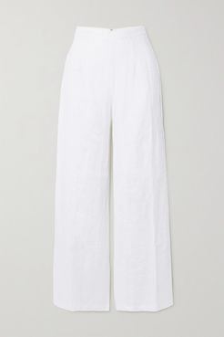 Net Sustain Sibyl Linen Wide-leg Pants - White