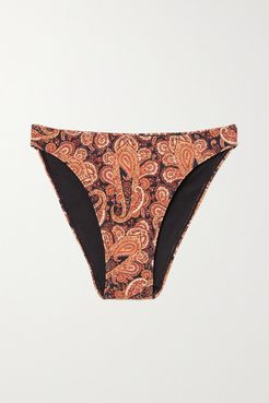 Net Sustain Palmero Paisley-print Bikini Briefs - Magenta