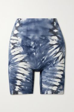 Tie-dyed Stretch Shorts - Navy