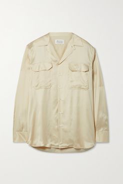 Satin-twill Shirt - Pastel yellow