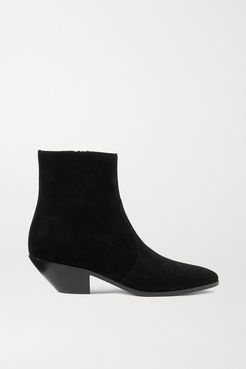 West Suede Ankle Boots - Black