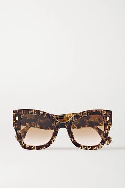 Oversized Square-frame Tortoiseshell Acetate Sunglasses