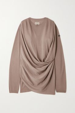 Moncler Rick Owens - Draped Cashmere Sweater - Gray
