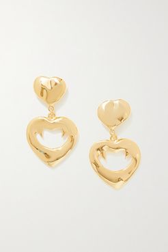 Oversized Gold-tone Clip Earrings